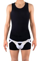 FlexaMed Suspensory Scrotal Support with Leg Straps – Large | Designed for hy…