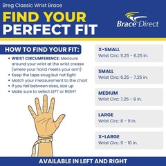Wrist Brace Right Wrist X-Small Lightweight Durable Material – Comfort Support