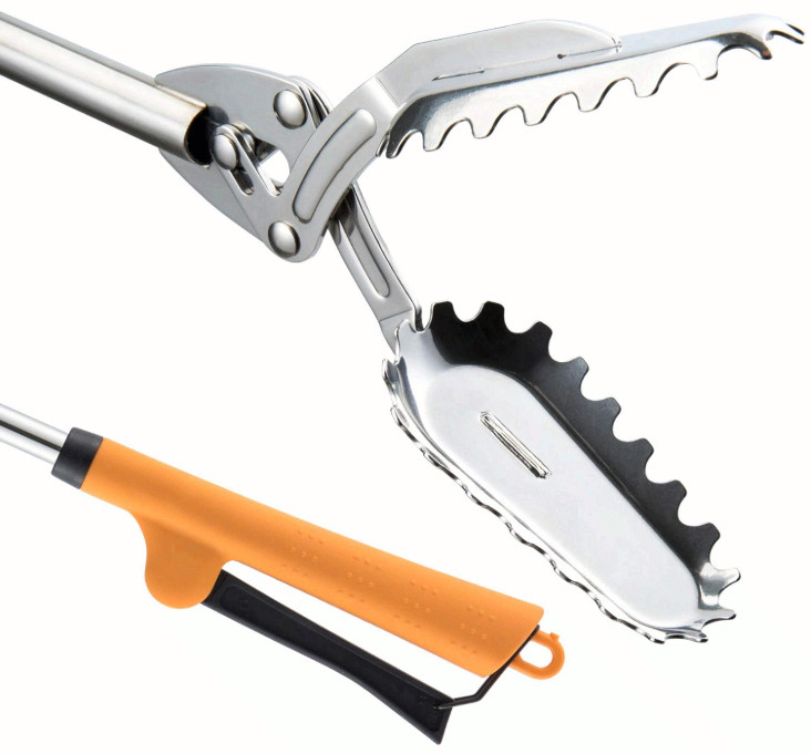 Stainless Steel Grabber Reacher Tool Heavy Duty Trash Picker Tongs, 40 Inch