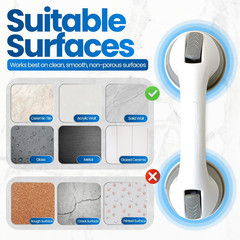 Changing Lifestyles Suction Cup Grab Bars for Bathtubs & Showers; Safety Bathroo