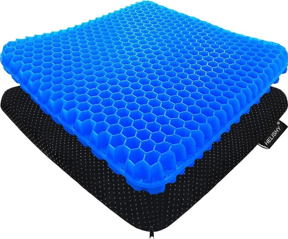 Gel Seat Cushion – 1.65″ Double Thick Cooling Egg Cushion for Office, Car & Whee