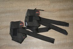 Set 2 McDavid 195 Ankle Brace Adjustable w/ Laces Black Unisex Stabilization