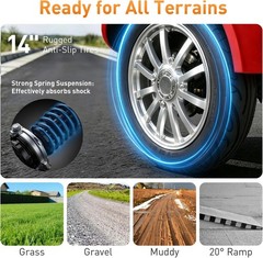 HS4W-A2R Heavy-Duty 4-Wheel Mobility Scooter 37 Miles Range 3-Speed 500lbs Load