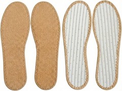 2 Pairs Terry cotton cloth insoles,Best Barefoot Insoles (US size 5-13)