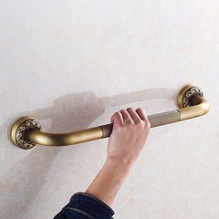 Antique Bronze Bathroom Grab Bar Safety Handrail Shower Wall Mounted Bath Decor