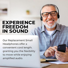 Replacement Headphones – Hearing Amplifier, Lightweight & Portable