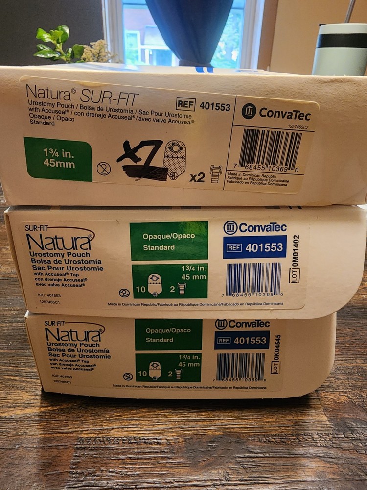 27 ConvaTec 401553 Natura Sur-Fit Urostomy Pouch 1-3/4″ 45mm Exp. 2027 & Other