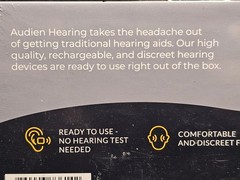 Audien ATOM Wireless Rechargeable Over The Counter Hearing Aids – New & Sealed!