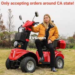 1000W 60V 20AH Four wheel Travel Mobility Scooter battery Motor fit Adult Senior
