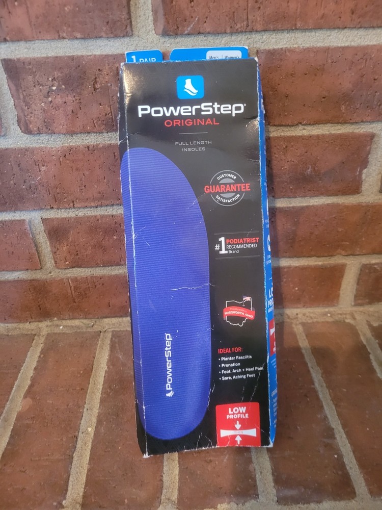 Powerstep Original Full Length Orthotic Insoles Men’s 3-3.5 Women’s 5-5.5 ASM