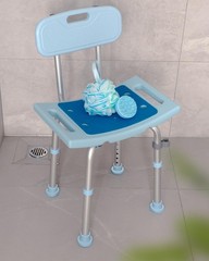 Silla de ducha con respaldo para personas mayores, taburetes y bancos de ducha p