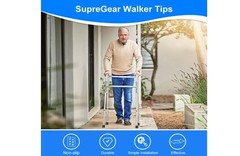 1-1/8″ Walker Tips 4 Pack Replacement Rubber Feet Non-Slip Mobility Aids