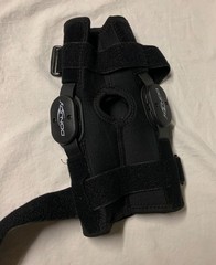 DonJoy Deluxe Hinged wrap around Knee Brace, Drytex Black Size X Small