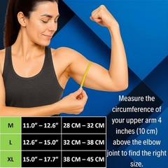 2X Elbow Brace Compression Support Sleeve Arthritis Tendonitis Reduce Joint Pain