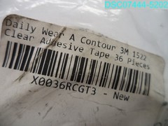 36 Piece’s Daily Wear A Contour 3M 1522 Clear Adhesive Tape