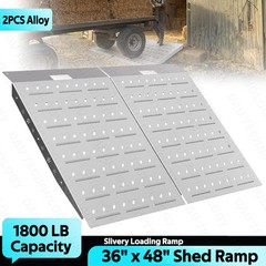 36″x48″ Shed Ramps 2PCS Ramps 1800LB Alloy Loading Dock Ramp for Garages, Barns