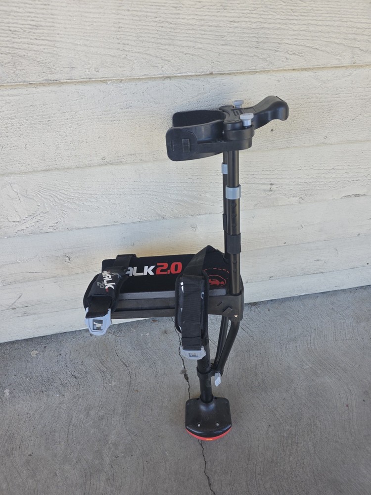 IWALK 2.0 Hands-Free Crutch Adjustable Height Adult Black/Red