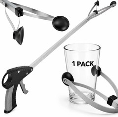 Vive Suction Cup Grabber Reacher 32″ – Elderly Grab It Reaching Pickup Tool Heav