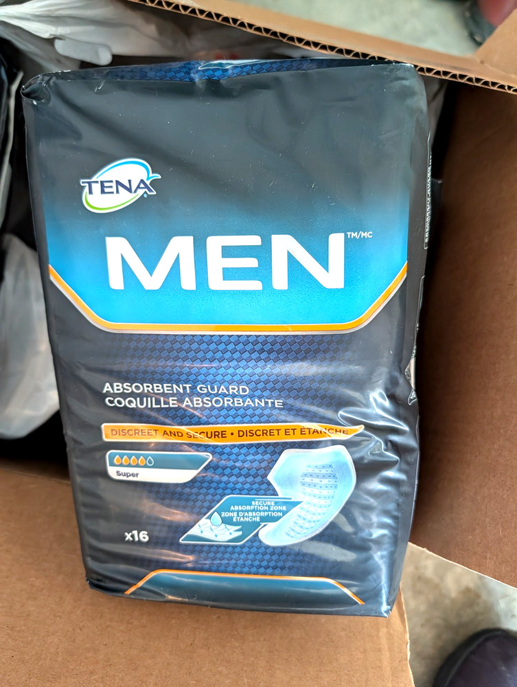 TENA INCONTINENCE MENS 16CT ABSORBENT GUARDS