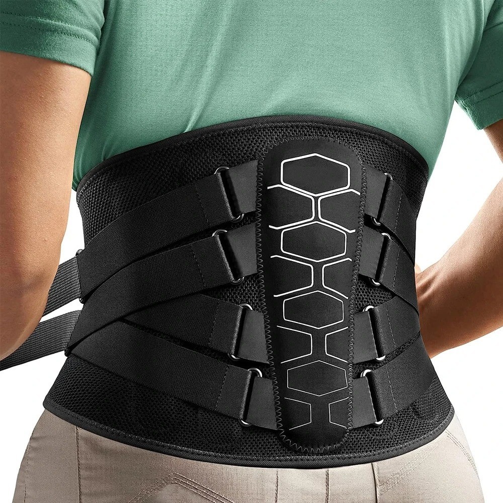 Back Support Lower Back Brace Pain Relief Lumbar Support Belt Sciatica Men Women