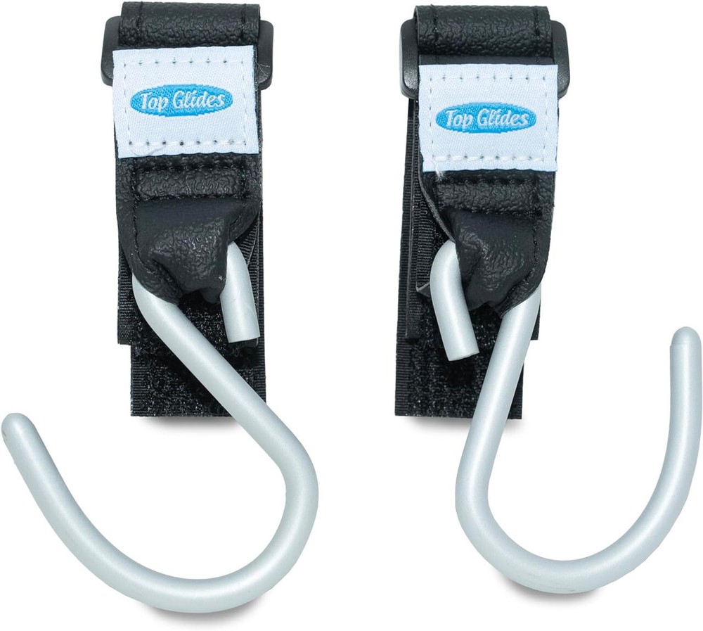 BUNDLE: Top Glides Aluminum J Hooks for Walkers – 2 Hooks – 2PCS