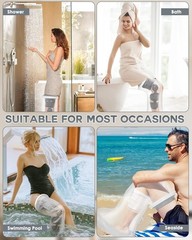 Reusable Extra Wide Full Leg Cast Protector – Non-Slip Design for Shower Safety