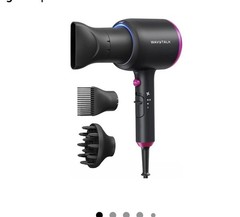 Wavytalk Hair Dryer Diffuser Blown Away Ionic Hair Dryer For Curly Hair Comb