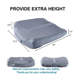 Memory Foam Car Seat Cushion for Short Drivers – Height Booster, Pain Relief, Do