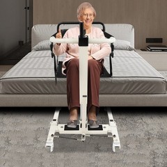 264lbs Lift Transfer Chair Portable Patient Lift Wheelchair With 2 Seat Cushions