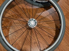 TiLite 22″ Spinergy SPOX Wheelchair Wheels 22×1-3/8 (w/ Solid core tires)