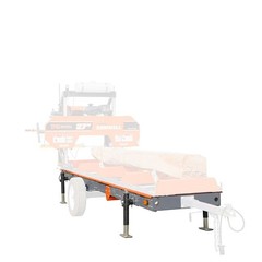 Heavy-Duty Sawmill Sub-Frame 4400lb, Anti-Tip Rail, Powder-Coated Steel