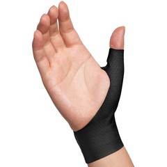 VELPEAU Elastic Thumb Wrist Support Brace (Pack Medium, Long Version – Black