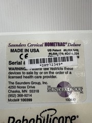 Saunders Cervical Hometrac Deluxe Model: 100399 with Travel Case