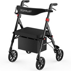 Rollator Walkers with Seat, 500 lbs Weight Capacity & Reinforce