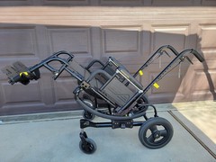 NEW Quickie Iris Recline Tilt in Space Wheelchair 16″ x 22″ NO BACK 16″x2″