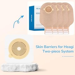 10 PCS Cut-to-Fit Skin Barrier for Colostomy Bags, Non-Woven, 60mm Max, Comforta