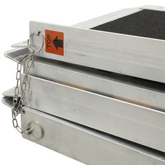 6FT Folding Aluminum Wheelchair Ramp Mobility Ramp 600 lbs Non-Slip