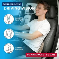 Livtribe Car Seat Cushion – Memory Foam Seat Pad for Sciatica & Lower Back Pain