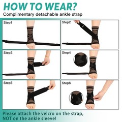 High-Quality Copper Compression Sleeve for Ankle Pain Relief – Active Lifestyle
