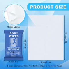 Twoworld Body Wipes For Women And Men Individually Wrapped Face And Body Wipes