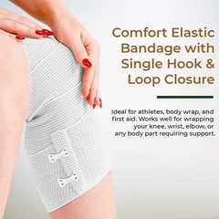 Elastic Bandage Wrap 450cm Stretch Compression Sports Ankle Calf Foot Support