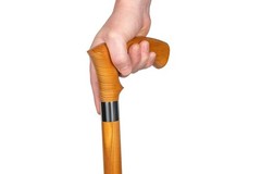 Dr. Watson – Handcrafted Wooden Walking Stick, Walking Cane with Duke Handle