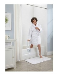 Bath Safety Bar Bathtub Rail Grab White Bathroom Shower Handle Tub Adjustable