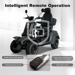 Heavy Duty 4-Wheel Mobility Scooter for Senior&Adult 1000W 15MPH 500LBS Capacity