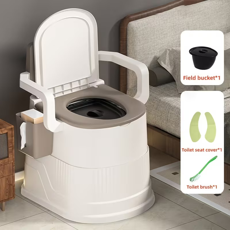 Bedside Commode, Portable Toilet for Adults & elderly, Commode Chair for Toilet