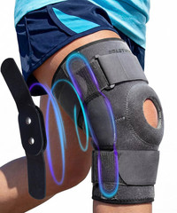 Hinged Knee Brace – Relieves ACL, MCL, Meniscus Tear, Arthritis, Tendon Pain – D