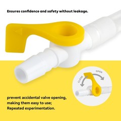 10 Pcs Comfort Flow Catheter Valves – Easy to Use Lever Tap, Smooth Edges, an
