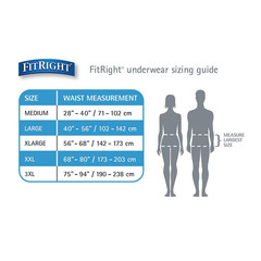 FitRight Adult Incontinence Underwear, Unisex, Ultra Absorbency, 3XL, 20 Count