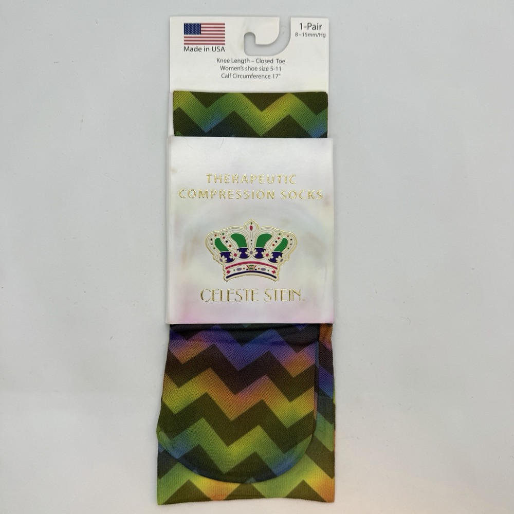 Celeste Stein Therapeutic Compressions Knee Length Women’s Socks Size 5-11