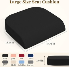 Portable Ergonomic Seat Cushion with 3-Inch Height for Cars & Office Chairs